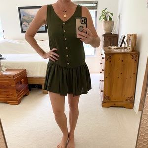 Boutique mini button down dress